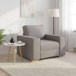 [4104966] Sofa Fotel Taupe 100x78x84 cm Tkanina
