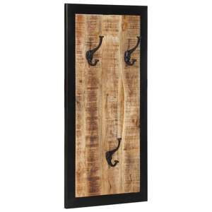 [4015939] Wieszak na ubrania 40x2x80 cm lite drewno surowe mango
