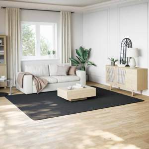 [353820] Dywan Shaggy Czarny 240x305 cm Poliester