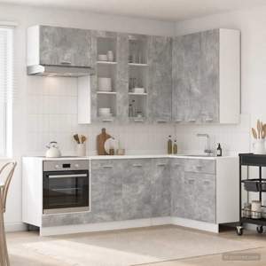 [3438518] Jednostka kuchenna LYON 8 szt. Betonowy szary