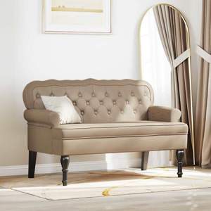 [42019298] Fotel Chesterfield Cappuccino 119,5 x 64,5 x 75 cm
