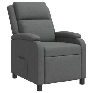 [42034850] Fotel recliner ciemnoszary tkanina