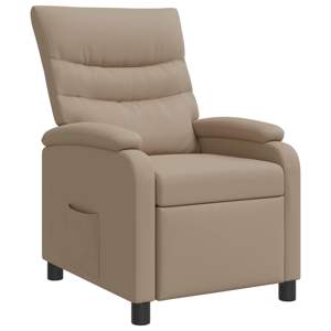 [42034887] Fotel recliner Cappuccino Ekoskóra