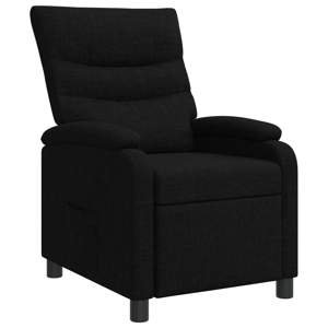 [42034891] Fotel recliner Czarny tkanina