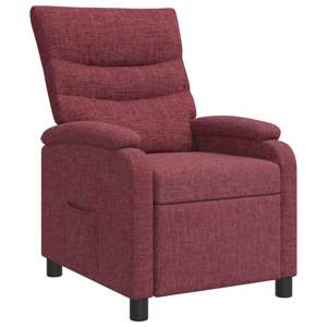 [42034892] Fotel recliner Czerwone wino tkanina