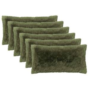 [925494] Poduszka z poduszką HEERLEN 6 szt. zielony Fleece PV
