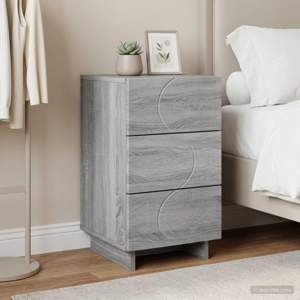 [8011435] Szafka Nocna Szary Sonoma 33,5 x 34,5 x 60 cm