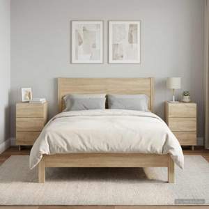 [8011428] Szafka Nocna 2 pcs dąb Sonoma 33,5 x 34,5 x 60 cm