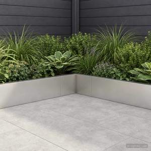 [8015179] Mur oporowy 50 x 50 x 40 cm Stal nierdzewna srebrny