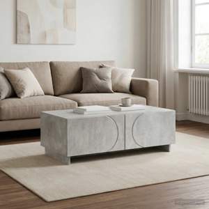 [8011453] Stolik kawowy Betonowy szary 102 x 50,5 x 35 cm