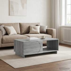 [8011447] Stolik kawowy Szary Sonoma 95 x 50,5 x 35 cm