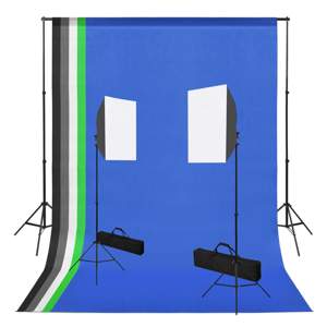 [3051363] Zestaw studyjny z lampami softbox i tłami