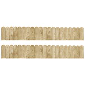 [3053642] Obrzeża ogrodowe, 2 szt., 120 cm, impregnowane drewno sosnowe