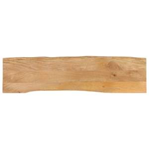 [370712] Blat stołu, 160x40x2,5 cm, naturalna krawędź, lite drewno mango
