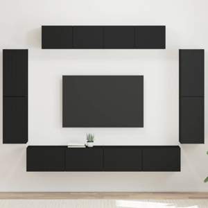 [3409142] Szafka pod telewizor 8 szt. Czarny