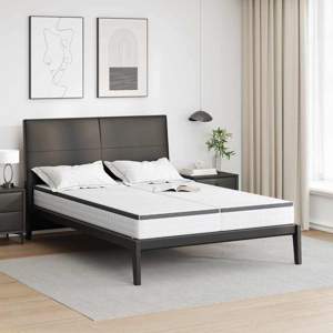 [4106442] Materac 2 szt. Średnio miękki 70 x 190 cm Biały i szary