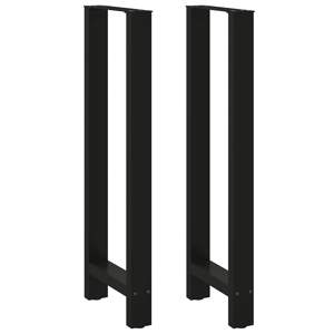 [4013348] Nogi do stołu barowego czarne 2 szt. 40x(110-111) cm stal