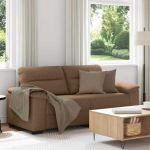 [4105311] Sofa 2-osobowa, brązowa, 180x81x84 cm, tkaniną