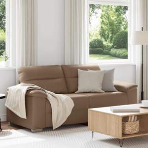 [4105342] 2-osobowa sofa Cappuccino 180x81x84 cm ze skóry ekologicznej