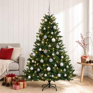[3465944] Sztuczna choinka z bombką 150 cm 150 LED Ciepła biel