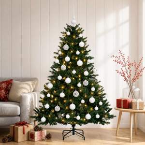 [3466039] Sztuczna choinka z bombką 120 cm 150 LED Ciepła biel