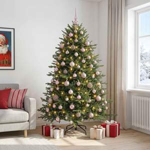 [3466694] Sztuczna choinka z bombką 210 cm 300 LED Ciepła biel