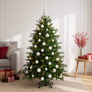 [3466074] Sztuczna choinka z bombką 150 cm 150 LED Ciepła biel