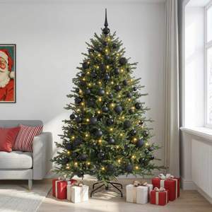 [3466422] Sztuczna choinka z bombką 210 cm 300 LED Ciepła biel