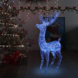 [329787] Świąteczny renifer, akryl, 250 LED, 180 cm, niebieski
