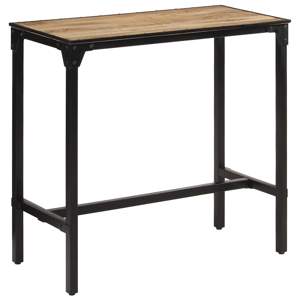[358938] Stolik barowy, 110x55x107 cm, surowe lite drewno mango