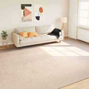 [42023071] Chodnik dywanowy MARSA kremowy 300 x 400 cm Poliester i PVC