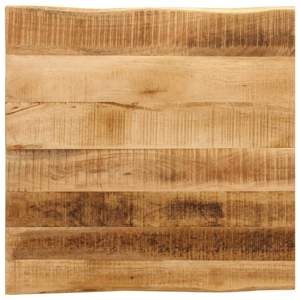 [370674] Blat stołu z naturalną krawędzią, 80x80x2,5 cm, drewno mango