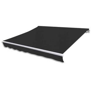 [274772] Markiza elektryczna 4 x 3 m antracytowy 100% poliester