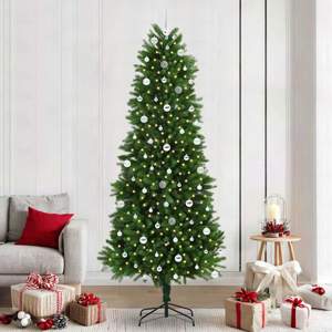 [3396354] Choinka z oświetleniem LED zielony 240 cm PE