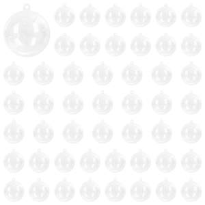 [42050601] Zestaw bombek bożonarodzeniowych 100 szt. przezroczysty