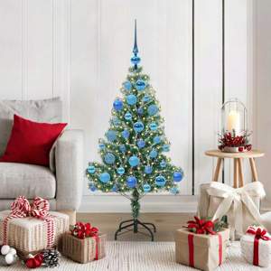 [3396804] Sztuczna choinka z śnieżnym pokryciem z lampkami LED 120 cm